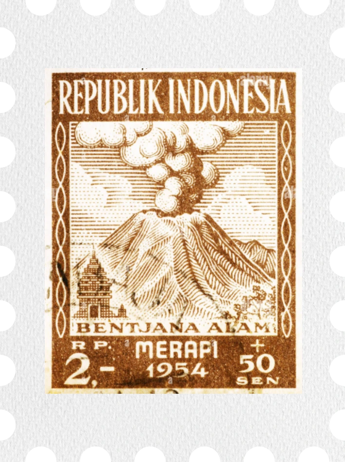 Stamp from Surabaya, Indonesia